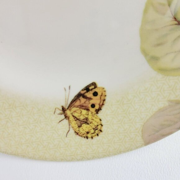 Spode Fruit Haven Bread Plate Butterfly Bee Fruit & Leaves, Fall Autumn Dishes - Picture 6 of 13